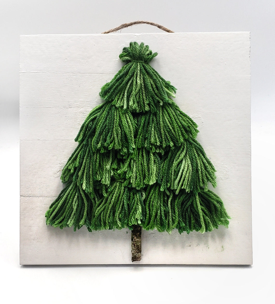 Holiday Yarn Tassel Tree Craft Kit/Christmas Kit/Christmas Craft/ Holiday Craft/Kids Craft Kit/ Adult Craft Kit/Craft Kit/Christmas Gift/